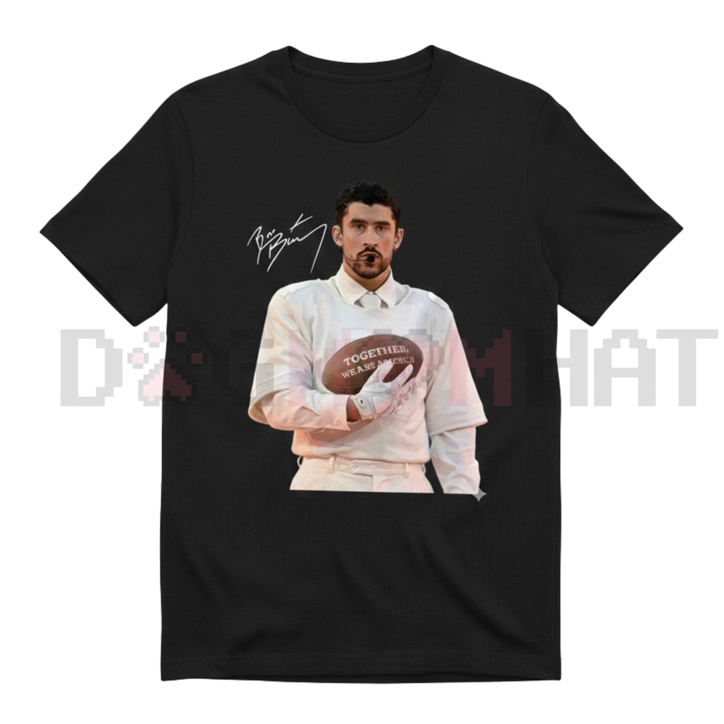 "Benito Gridiron" Football Tee – Bad Bunny Inspired Sports Graphic Shirt
