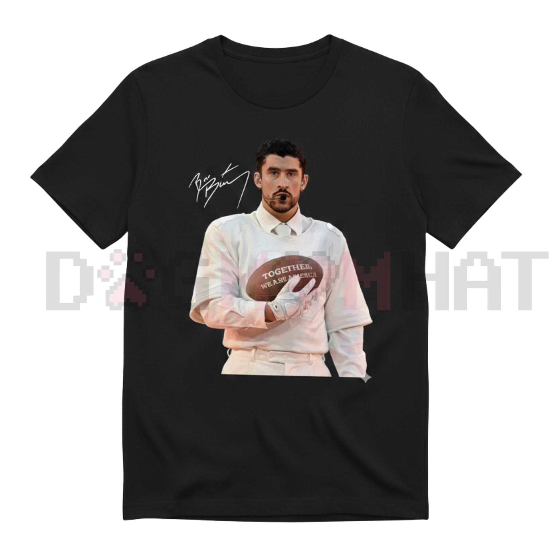 "Benito Gridiron" Football Tee – Bad Bunny Inspired Sports Graphic Shirt