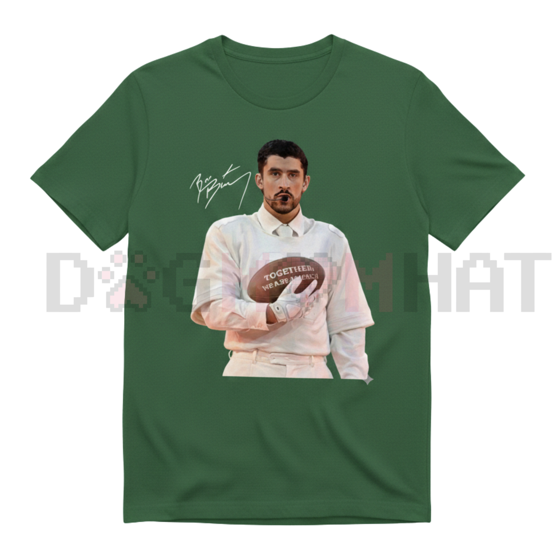 "Benito Gridiron" Football Tee – Bad Bunny Inspired Sports Graphic Shirt